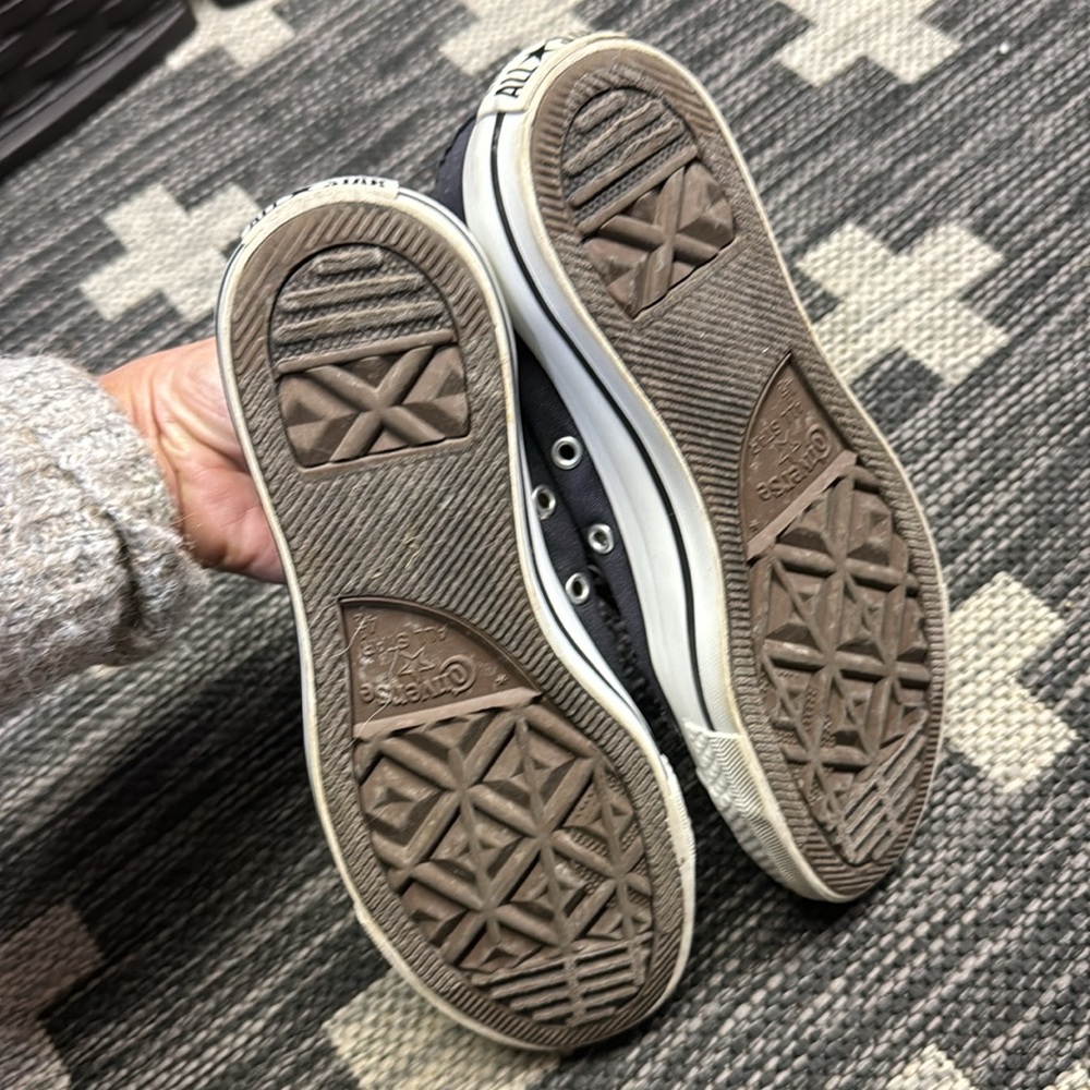 Converse No Lace Size 6 1/2 Navy - Picture 2 of 5